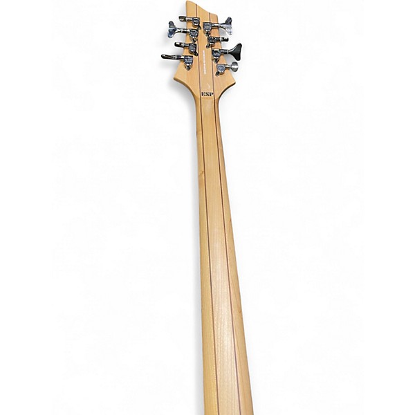 Used ESP LTD B208FM 8 String Trans Black Electric Bass Guitar