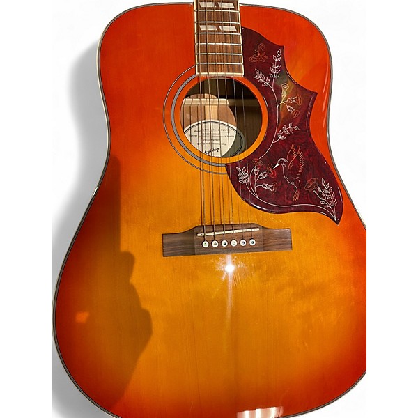 Used Epiphone Hummingbird Pro Faded Cherry Acoustic Electric Guitar