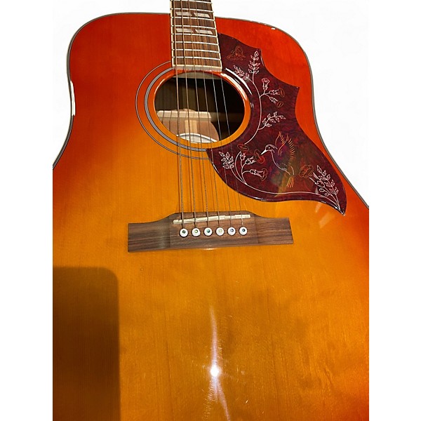 Used Epiphone Hummingbird Pro Faded Cherry Acoustic Electric Guitar