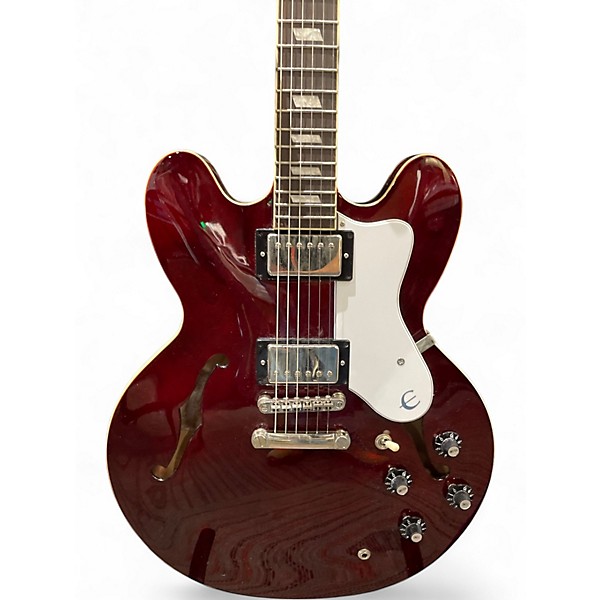 Used Epiphone Noel Gallagher Riviera Cherry Hollow Body Electric Guitar