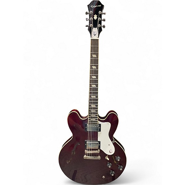 Used Epiphone Noel Gallagher Riviera Cherry Hollow Body Electric Guitar