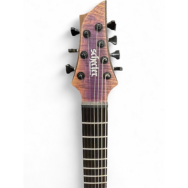 Used Schecter Guitar Research TAO-7 JOHN BROWNE LH OZONE BURST Solid Body Electric Guitar