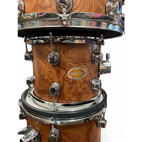 Used Drum-tec  Pro-S Series Walnut Shell Pack Electric Drum Set