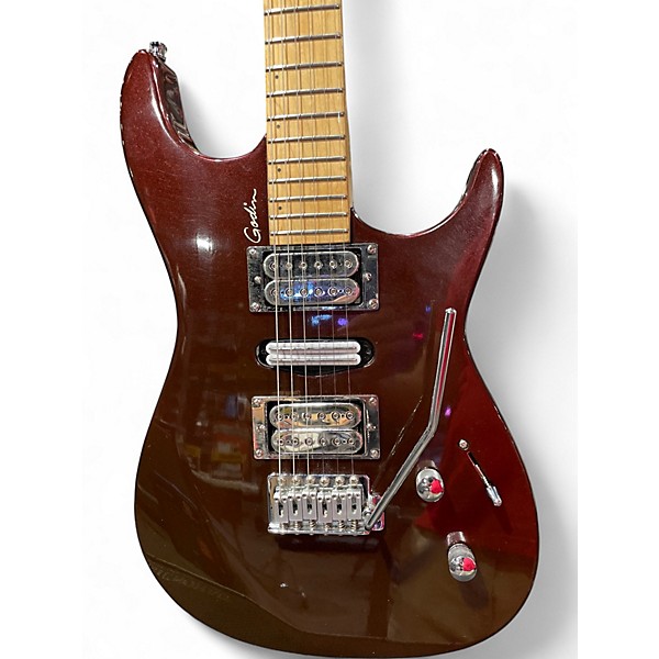 Used Godin Freeway Classic Burgundy Solid Body Electric Guitar