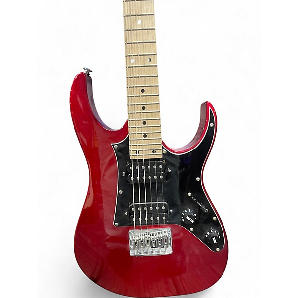 Used Ibanez MIKRO 6 STRING  Candy Apple Red Solid Body Electric Guitar