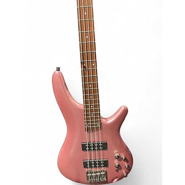 Used Ibanez SR300 Pink Electric Bass Guitar