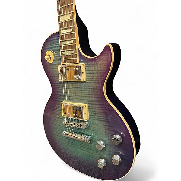 Used 2017 Gibson Les Paul Standard Turquoise Blue Burst Solid Body Electric Guitar