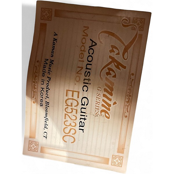 Used Takamine EG523SC Natural Acoustic Electric Guitar