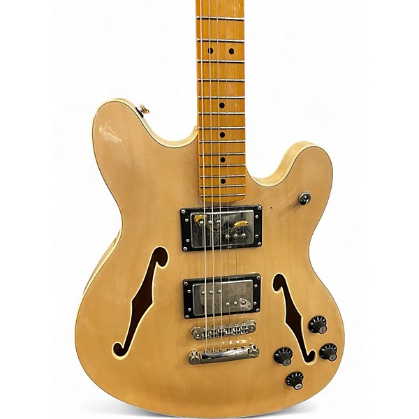 Used Squier Classic Vibe Starcaster Natural Hollow Body Electric Guitar