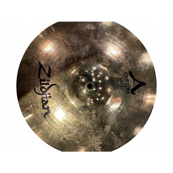 Used Zildjian 14in A Custom Hi Hat Pair Cymbal