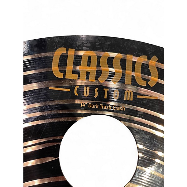 Used MEINL 14in CUSTOM DARK TRASH CRASH Cymbal