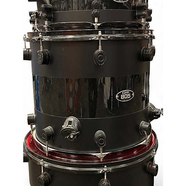 Used PDP by DW 6 Piece 805 Series Satin Black Drum Kit