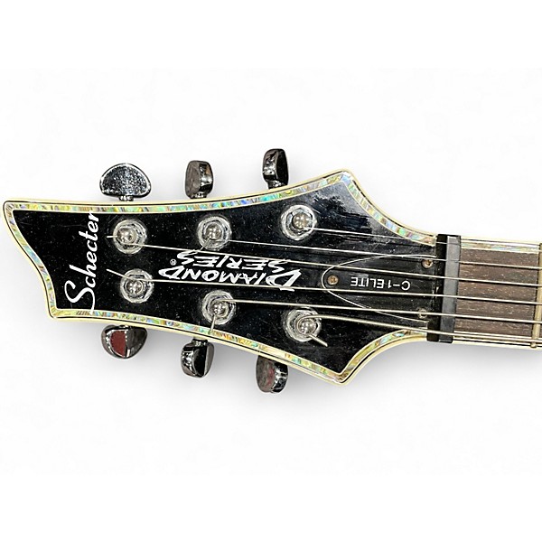 Used Schecter Guitar Research C-1 ELITE BLACK Solid Body Electric Guitar