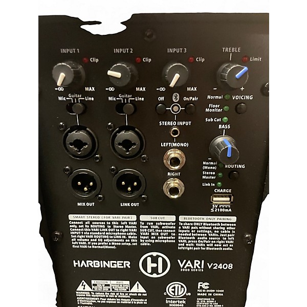 Used Harbinger V2408 Powered Speaker