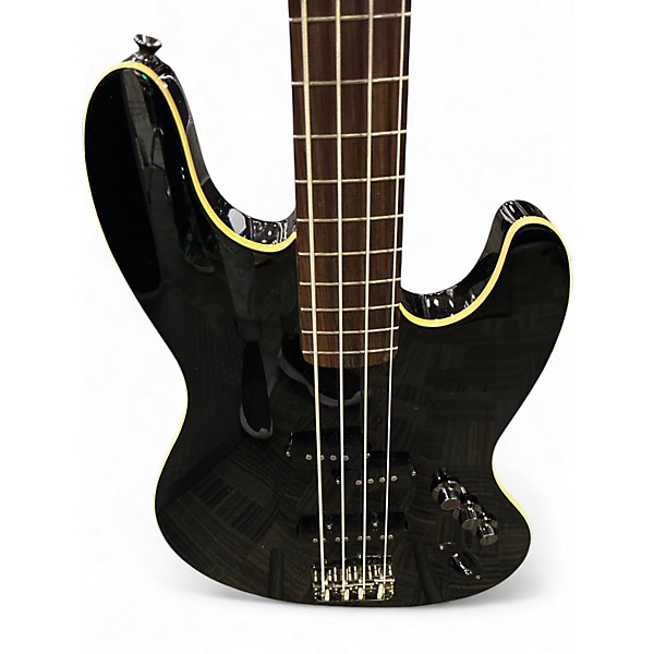 Used Fender Aerodyne Jazz Bass Black Electric Bass Guitar