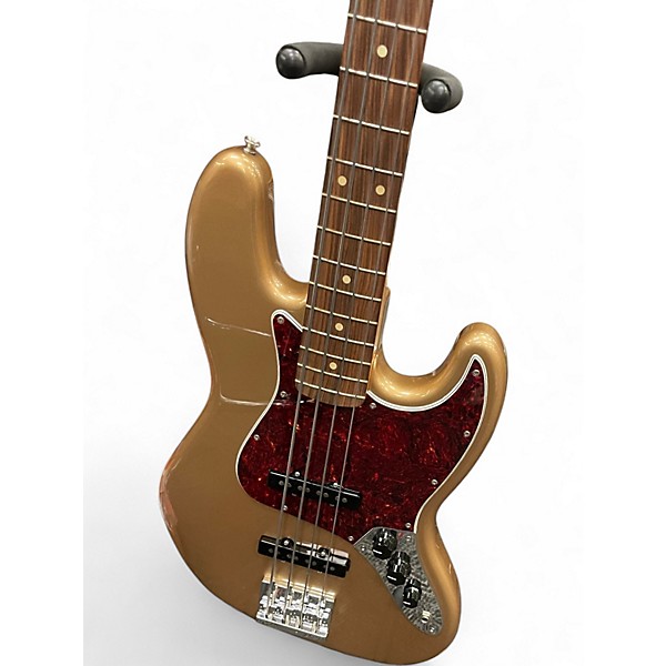 Used Fender Vintera 60s Jazz Bass Aztec Gold Electric Bass Guitar