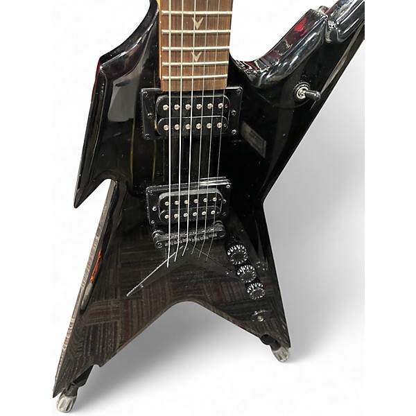 Used Dean Razorback Black Solid Body Electric Guitar