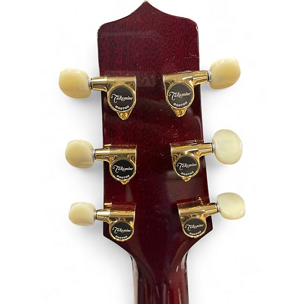 Used Takamine JJ325SRC Wine Red Acoustic Electric Guitar