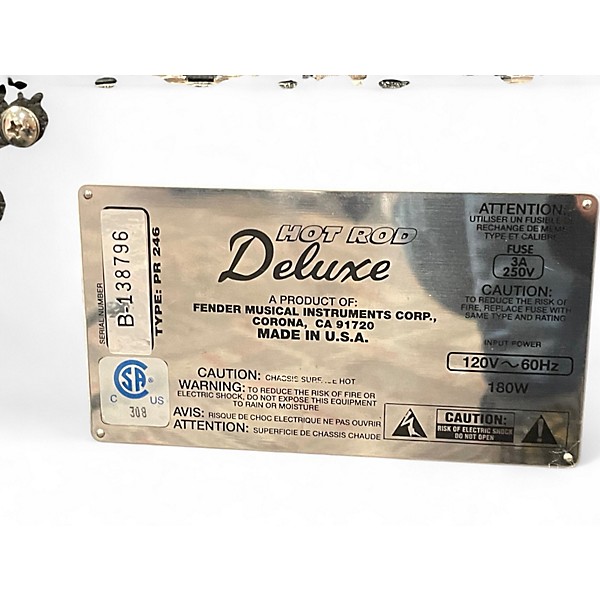 Used Fender Hot Rod Deluxe 40W 1x12 Tube Guitar Combo Amp