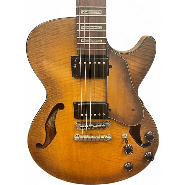 Used Ibanez ags83b Vintage Natural Hollow Body Electric Guitar