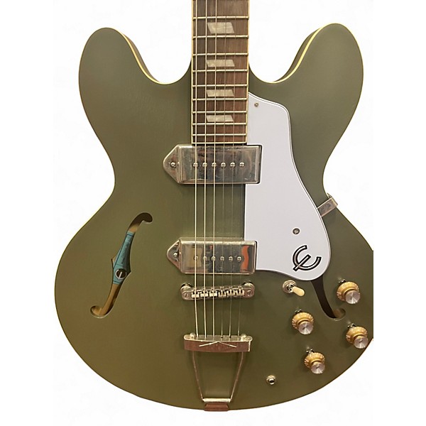 Used Epiphone casino worn Green Hollow Body Electric Guitar