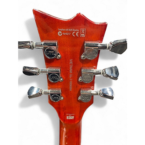 Used ESP EC-256 Orange Solid Body Electric Guitar