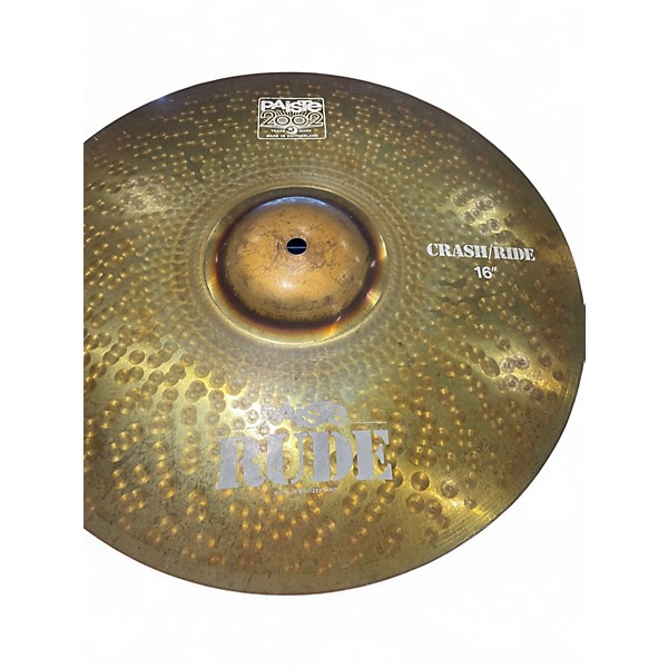 Used Paiste 16in Rude Classic Crash Ride Cymbal