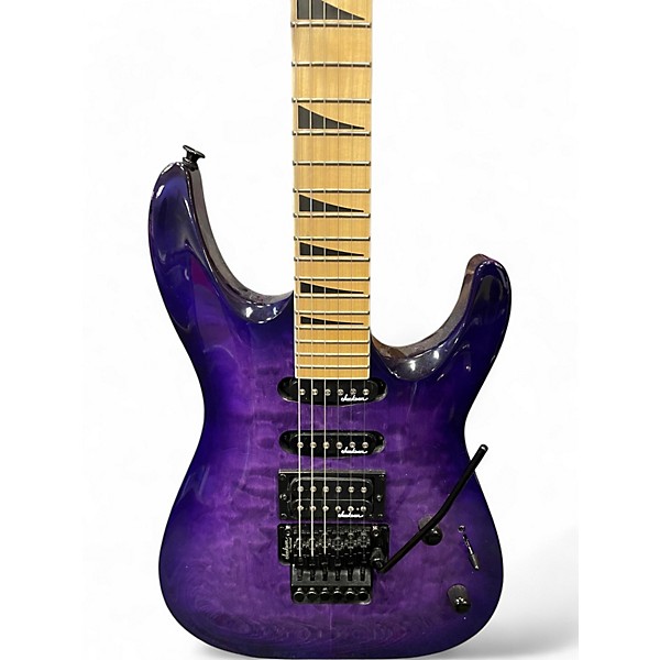 Used Jackson JS34Q Dinky Trans Purple Solid Body Electric Guitar