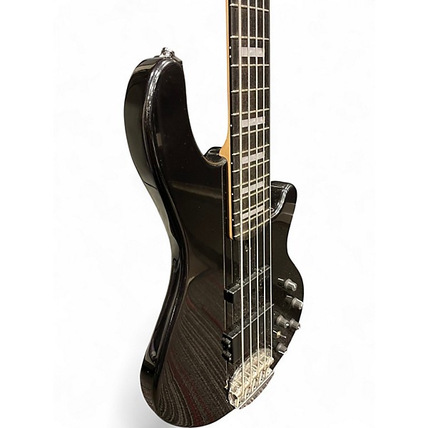 Used Lakland 55-02 Skyline Series 5 String Metallic Black Electric Bass Guitar