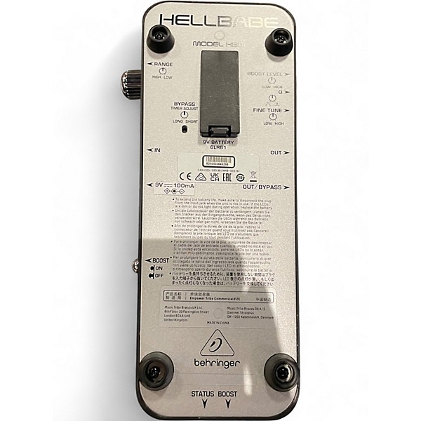 Used Behringer HB01 Hellbabe Optical Wah Effect Pedal