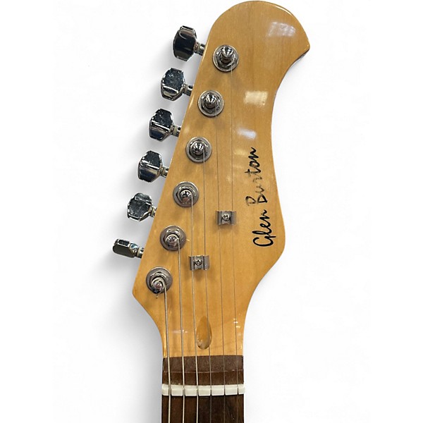 Used Glen Burton STRATOCASTER STYLE Blue Burst Solid Body Electric Guitar