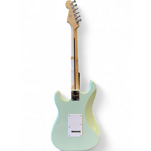 Used Squier SONIC STRATOCASTER SEAFORM GREEN Solid Body Electric Guitar