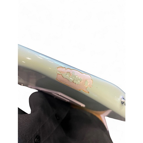 Used Squier SONIC STRATOCASTER SEAFORM GREEN Solid Body Electric Guitar