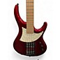 Used MTD Kingston z 4 String Fretless Chrome Red Electric Bass Guitar