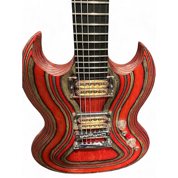 Used Gibson Zoot Suit SG Black and Red Solid Body Electric Guitar