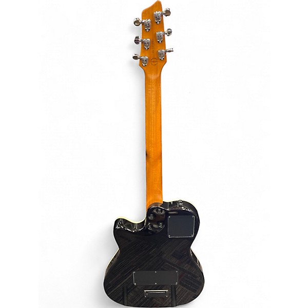 Used Godin A6 Ultra black flame Acoustic Electric Guitar