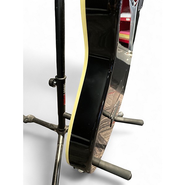 Used Godin A6 Ultra black flame Acoustic Electric Guitar