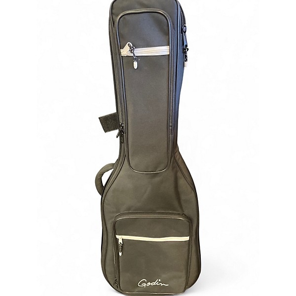 Used Godin A6 Ultra black flame Acoustic Electric Guitar