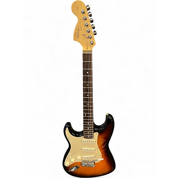 Used Squier Affinity Stratocaster Left Handed 2 Color Sunburst Electric Guitar