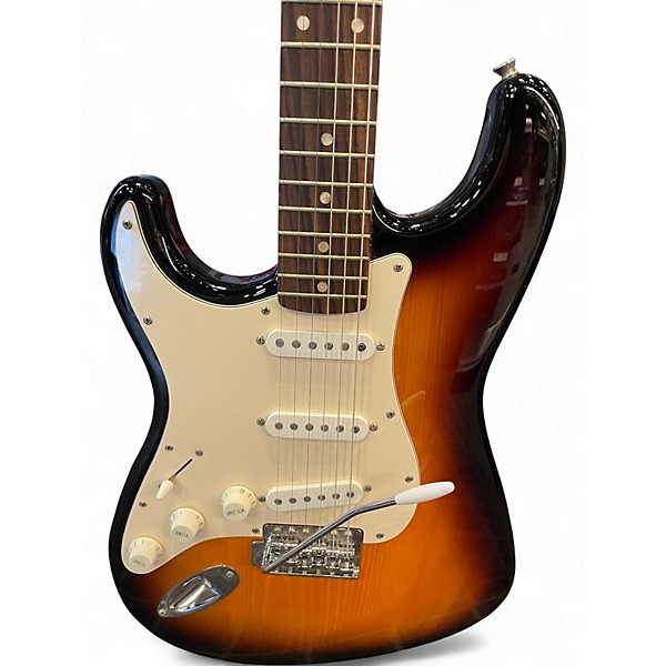 Used Squier Affinity Stratocaster Left Handed 2 Color Sunburst Electric Guitar