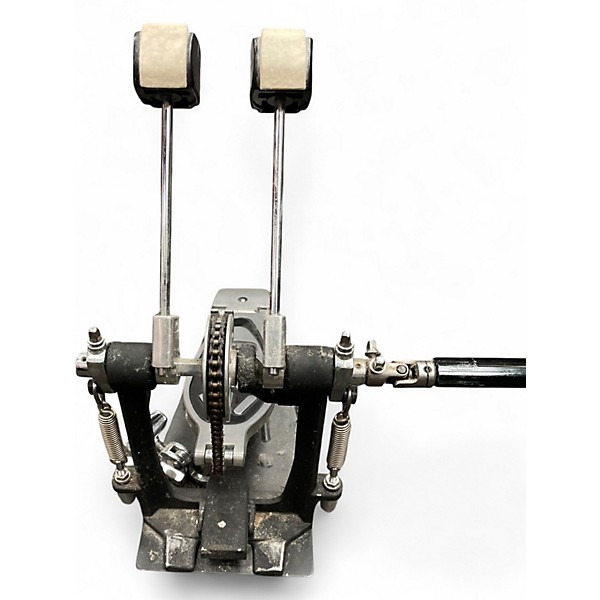 Used Pearl Multiple DOUBLE KICK PEDAL SILVER Drum
