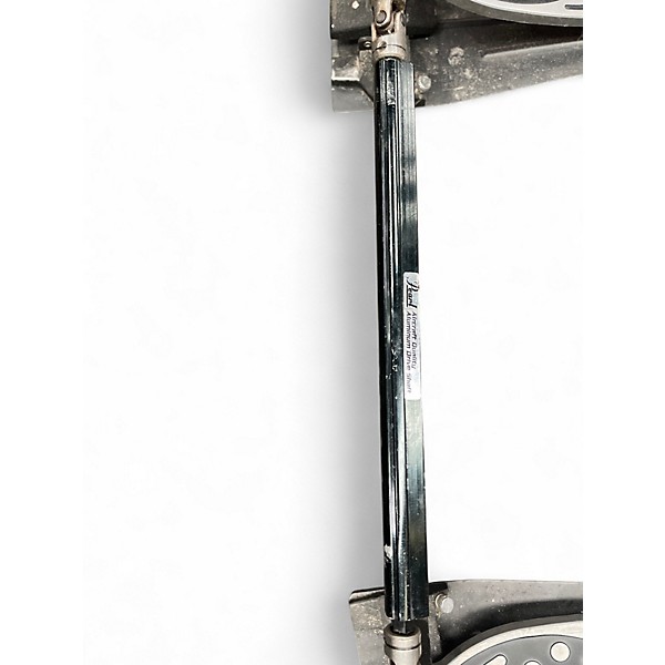 Used Pearl Multiple DOUBLE KICK PEDAL SILVER Drum