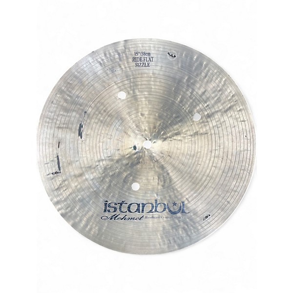 Used Istanbul Mehmet 15in RIDE FLAT SIZZLE Cymbal