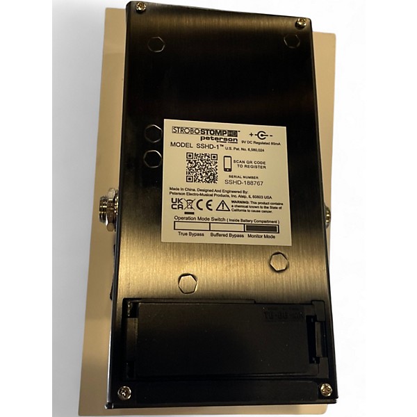 Used Peterson STROBO STOMP HD Tuner Pedal