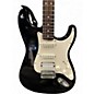 Used Starcaster by Fender Stratocaster Black Solid Body Electric Guitar