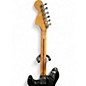 Used Starcaster by Fender Stratocaster Black Solid Body Electric Guitar