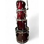 Used Pulse 4 Piece 5 Piece Red Drum Kit thumbnail