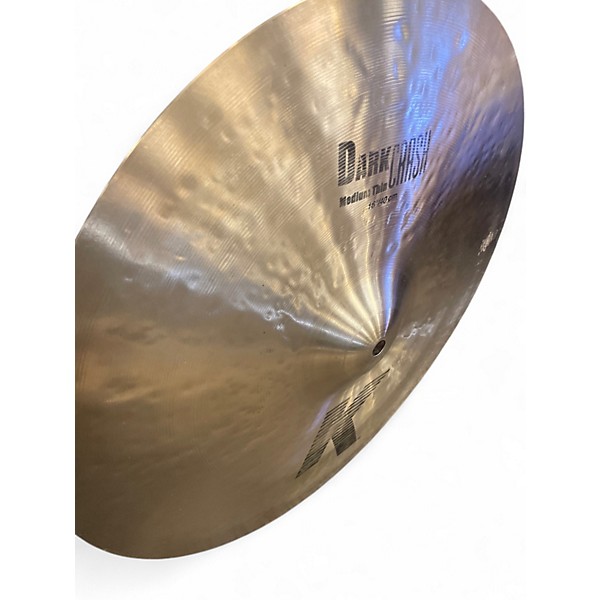 Used Zildjian 16in K Medium Dark Thin Crash Cymbal