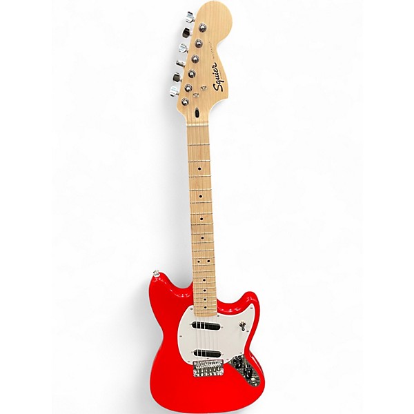 Used Squier SONIC MUSTANG RED Solid Body Electric Guitar