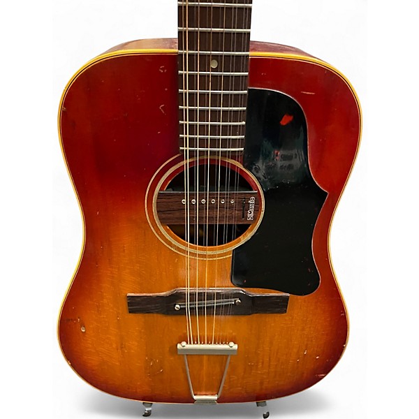 Vintage 1965 Gibson B45-12 Heritage Cherry Sunburst Acoustic Electric Guitar